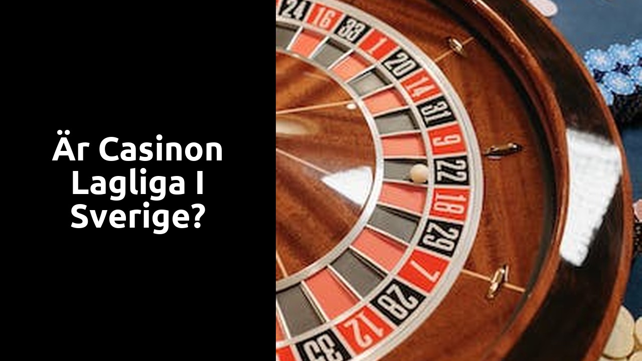 Är casinon lagliga i Sverige?