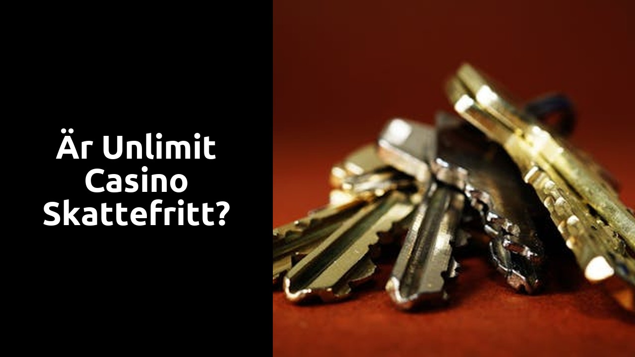 Är Unlimit casino skattefritt?