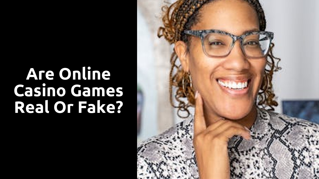 Are online casino games real or fake?