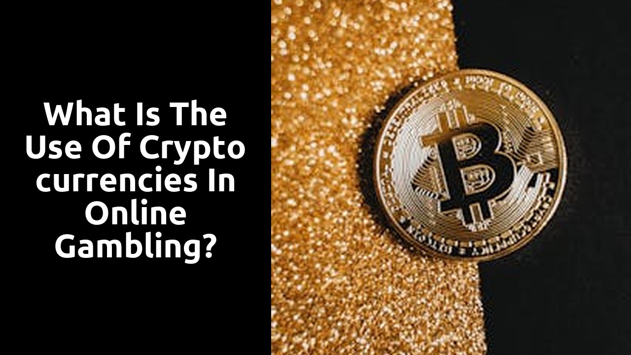 What is the use of cryptocurrencies in online gambling?